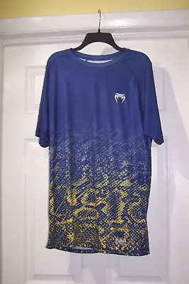 Venum Performance Dry Tech Men's Blue Size XLarge Pullover SS Shirt • $14.95
