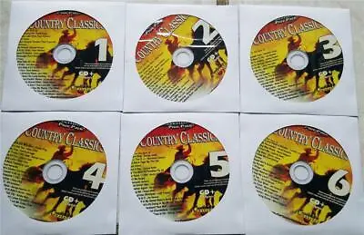 Chartbuster 6 Cdg Karaoke Discs Country Classics Set Merle Haggardeddy Arnold • $36.35