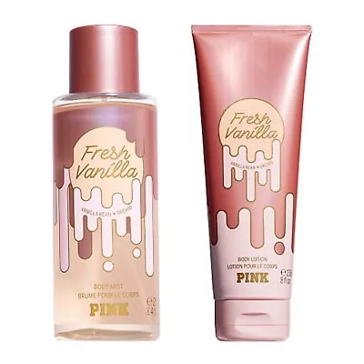 Victoria's Secret PINK Fresh Vanilla Body Mist And Lotion • $39.99