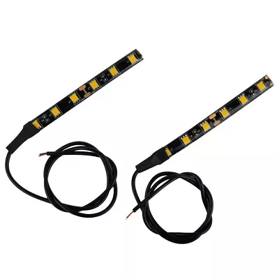 2X12V Amber 6LED Motorcycle Strip Turn Signal Indicator Blinker Light Universal • $12.47