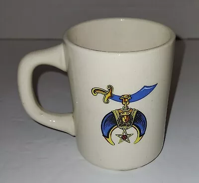 Vintage Masonic Shriners Freemason Coffee Tea Cermic Mug • $17.99