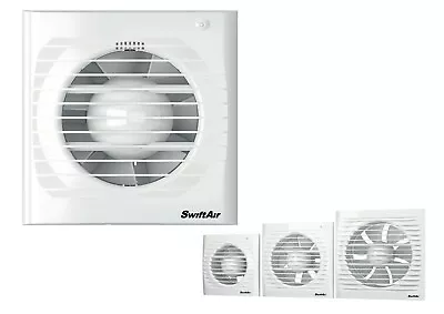 Swiftair Bathroom Extractor Fan Standard Timer Humidistat Back Shutter 4  5  6  • £14.99