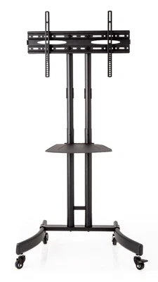 £56.95 • Buy Mobile Trolley Display Cart TV Stand On Wheels With Bracket + Adjustable Shelf