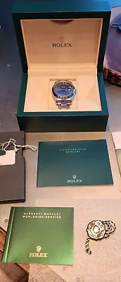 Rolex Datejust II 41mm 116300 Blue Dial With Roman Oyster Bracelet Box & Papers • $7750