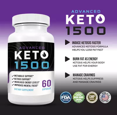 Keto Advanced 1500 Ketonegix Bhb Weight Loss Exogenous Ketones 360 • $12.19