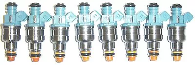 Set Of 8 Ford OEM Blue Top 24 Lb. Fuel Injectors 1996-99 Mustang Cobra (VIN V) • $239