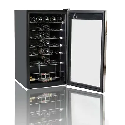 £299.16 • Buy Smad 35 Bottles Wine Fridge Cooler Glass 95L Under-Counter Beverage Refrigerator