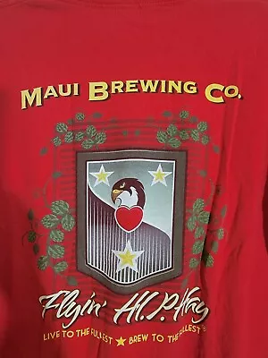 Maui Brewing Co Mens/ Unisex T-Shirt Red XL • $14.20