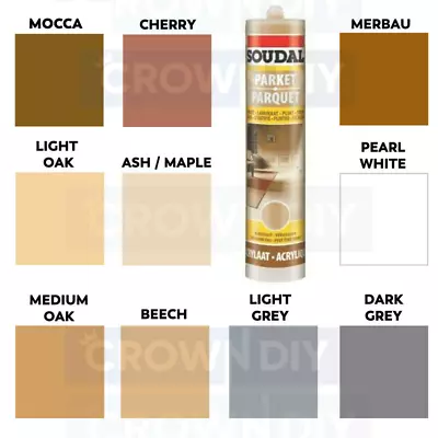  Soudal Parquet & Timber Laminate Hardwood Wood Floor Sealant Filler Cracks Fill • £7.85