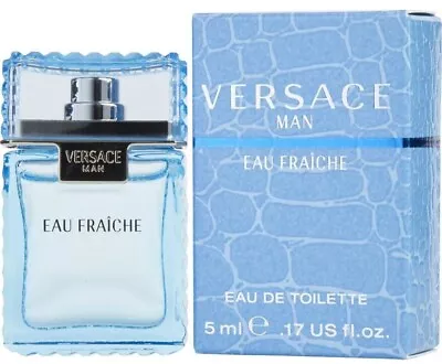 Versace Man Eau Fraiche By Gianni Versace EDT 0.17oz New In Box • $8.32