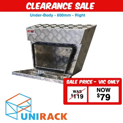 $79 • Buy Aluminium Right Under Tray Ute Tool Box 600 X 420 X 200mm Underbody Toolbox VIC