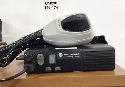 Motorola CM200 VHF 146-174 Mhz  45 Watts AAM50KQC9AA1AN W/ MIC & Bracket • $160