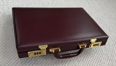 Amiet Executive Leather Attache Briefcase  • $19
