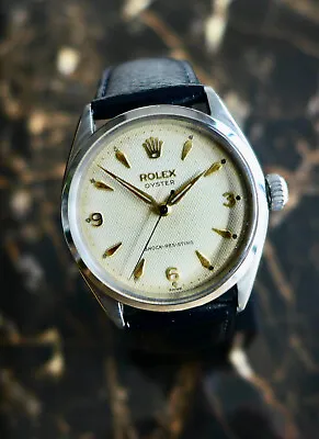 A Beautiful Gents Vintage 1955 Rolex Oyster Precision  Honeycomb  Explorer Dial • $4413.89