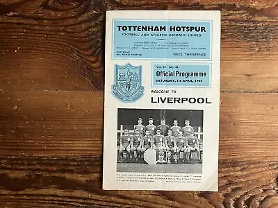 £1.25 • Buy Tottenham H V Liverpool  1966-67 Div 1 'no Writing'