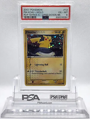 $174.95 • Buy Error Pokemon Pop Series 5 Pikachu #12 Holo Inverted Back Psa 6 Ex-mt #68604684
