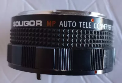 $12.99 • Buy Soligor MP AUTO TELE Converter 2X TO FIT Canon FD Made In Japan