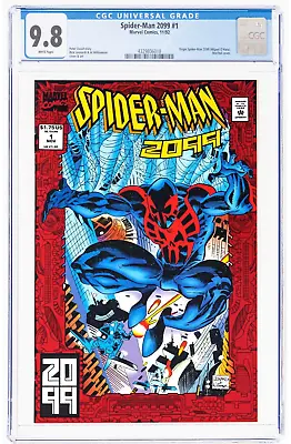 🔥Spider-Man 2099 #1 CGC 9.8 Origin Of Miguel O'Hara Red Foil Cover Marvel 1992 • $138