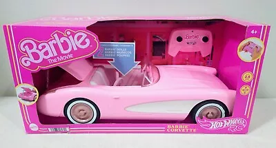 Barbie The Movie Hot Wheels RC Pink Corvette Remote Control Car 2023 | Brand New • $101.89