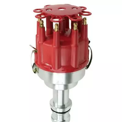 TSP Pro Billet Distributor Ford 351C 429 460 CLEVELAND V8 RED CAP JM6606R • $82.64