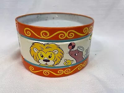 Vintage Chein Tin Toy Drum Circus Animals Motif Circa 1960s • $19