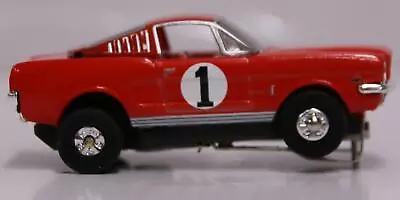 AUTO WORLD DOUBLE 8 RACING SET CAR 1965 Ford Mustang Fastback Thunderjet Ultra-G • $59.95