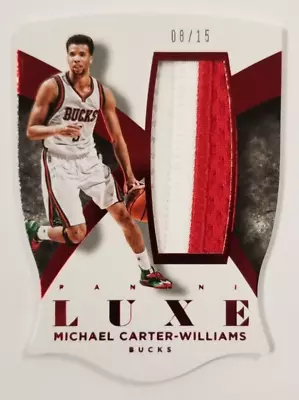 2014-15 Panini Luxe Die Cut Michael Carter-Williams GAME USED SICK Patch #8/15!! • $40