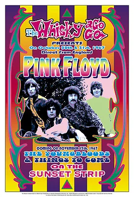 $15 • Buy  Pink Floyd At Whisky A Go Go  Los Angeles. Concert Poster 1967  13 3/4 X 19 3/4