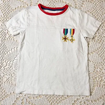 Mini Boden Boys 5-6 Years Medal Of Honor Pocket Tee Shirt • $12.99