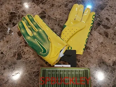 Nike Vapor Jet 7.0 Ncaa Oregon Ducks Receiver Football Gloves Yellow / Green • $149.99
