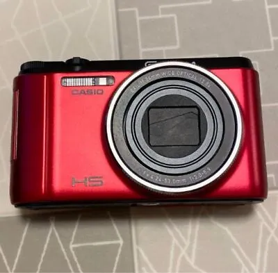 CASIO EXILIM Digital Camera EX-ZR1000RD Red High Speed Comfortable Shutter Used • $188