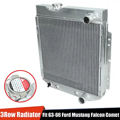 Aluminum Radiator 3 Row For 1960-65 Ford Falcon/ Ranchero/Comet 64-66 Mustang AT • $99.99