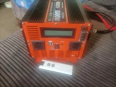 4000W 8000W Pure Sine Wave Power Inverter DC 12V To AC 240V Car Boat Converter • £270