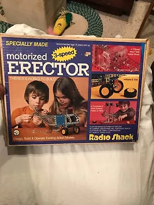 Vintage Erector Set Gabriel Motorized 60-2107 Radio Shack Exclusive 1976 • $14.99