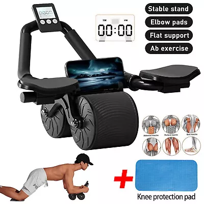 Ab Roller Exercise Wheel Abdominal Core Strength Workout Muscle Cruncher Timer • $33.89