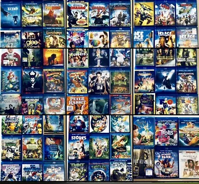 U Pick Your KIDS & FAMILY - Blu-ray Movie LOT - Choose Your Titles! + Flat Ship! • $1.99