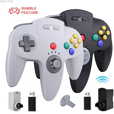 Wireless Switch N64 Controller For Nintendo 64 NSO PC Mac Window Steam Android • $29.99