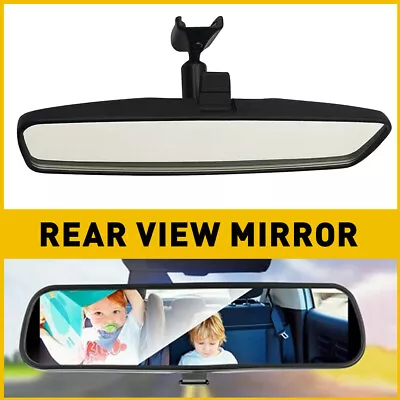 8  Black Rear View Mirror Interior On Car Replacement Day Night Universal New • $15.99