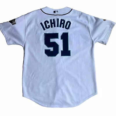 Vintage 2001 Seattle Mariners Ichiro Suzuki Russell Athletic Jersey - Sz 48 Read • $75