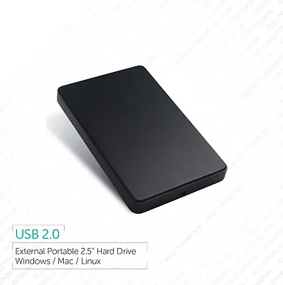 320GB External Portable 2.5  USB 2.0 Hard Disk Drive (HDD) With 1 Year Warranty • £22.99