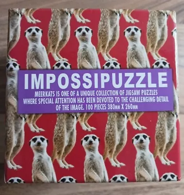 Impossipuzzle 100 Piece Jigsaw - Meerkats - Vgc • £2.50