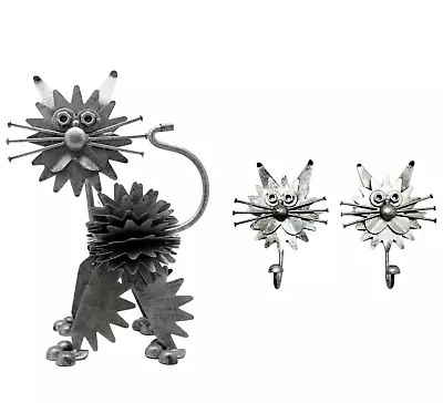 Nuts & Bolts Metal Cat Ornament And Matching Hooks Funny Unique Novelty Bespoke • £29.99