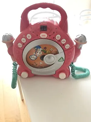 ELC Early Learning Centre Sing A Long CD Player Karaoke Machine Pink  Working • £15
