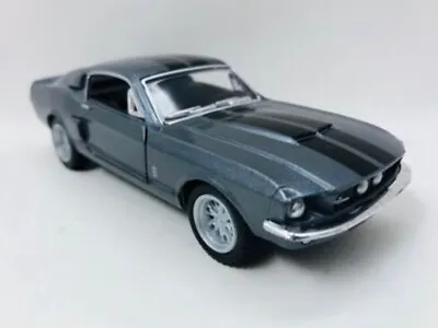 Kinsmart 1/38 Diecast 1967 Shelby Ford Mustang GT500 Silver ELEANOR Pull Back Go • $7.35