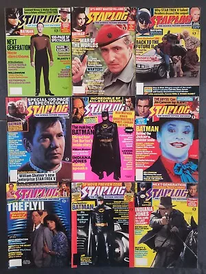 Starlog Magazine Lot/run Of 9 (#140 ~ #149) 1990 Batman Indy Star Trek Vf- • $21