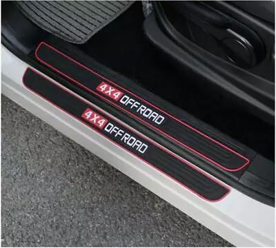 Car Accessories Rubber Door Sill Scuff Plate Protector Sticker Guard Threshold  • $36.36
