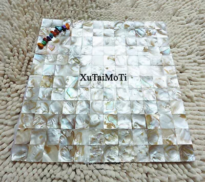 Fashion Shell Mosaic Mother Of Pearl Kitchen Backsplash Bathroom Wall Pool Tile • $22