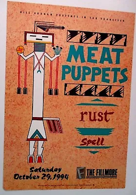 MEAT PUPPETS FILLMORE POSTER Rust Spell F168 ORIGINAL BILL GRAHAM  M Hazlett • $34.22