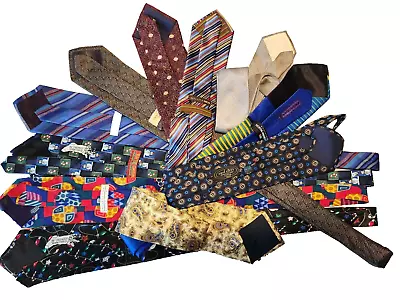 Lot Of 11 Men's Ties  Quilting Crafting Hallmark Vintage • $12