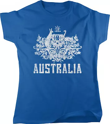 Australia Coat Of Arms New South Wales Victoria Queensland Women's T-shirt • $13.95